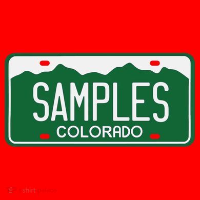 Samples Colorado License Plate Santa Hat