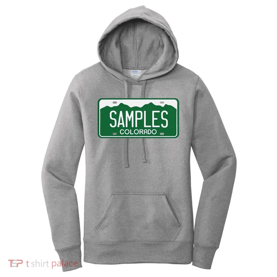 Samples Colorado License Plate Women's Hoodie