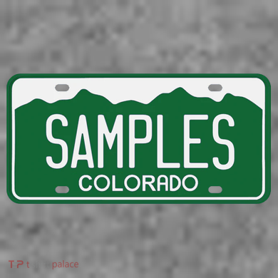 Samples Colorado License Plate Women's T-Shirt