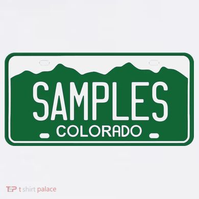 Samples Colorado License Plate Comfort Colors Garment-Dyed Hooded Sweatshirt