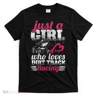 Sprint Car Lover Just A Girl Who Loves Dirt Track Racing T-Shirt thumb 0