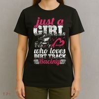 Sprint Car Lover Just A Girl Who Loves Dirt Track Racing T-Shirt thumb 4