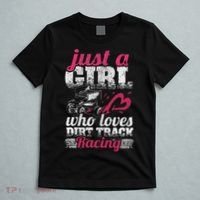 Sprint Car Lover Just A Girl Who Loves Dirt Track Racing T-Shirt thumb 5