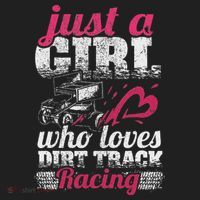 Sprint Car Lover Just A Girl Who Loves Dirt Track Racing Beanie thumb 2
