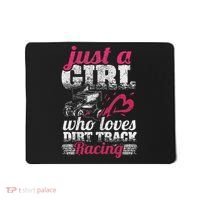 Sprint Car Lover Just A Girl Who Loves Dirt Track Racing Mousepad thumb 0