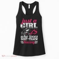 Sprint Car Lover Just A Girl Who Loves Dirt Track Racing Women's Tank Top thumb 0