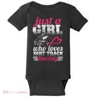 Sprint Car Lover Just A Girl Who Loves Dirt Track Racing Baby Bodysuit thumb 0