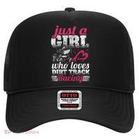 Sprint Car Lover Just A Girl Who Loves Dirt Track Racing Hat thumb 0