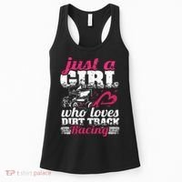 Sprint Car Lover Just A Girl Who Loves Dirt Track Racing Women's Tank Top thumb 0