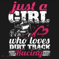 Sprint Car Lover Just A Girl Who Loves Dirt Track Racing Women's Tank Top thumb 5