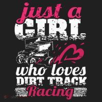 Sprint Car Lover Just A Girl Who Loves Dirt Track Racing Hat thumb 2
