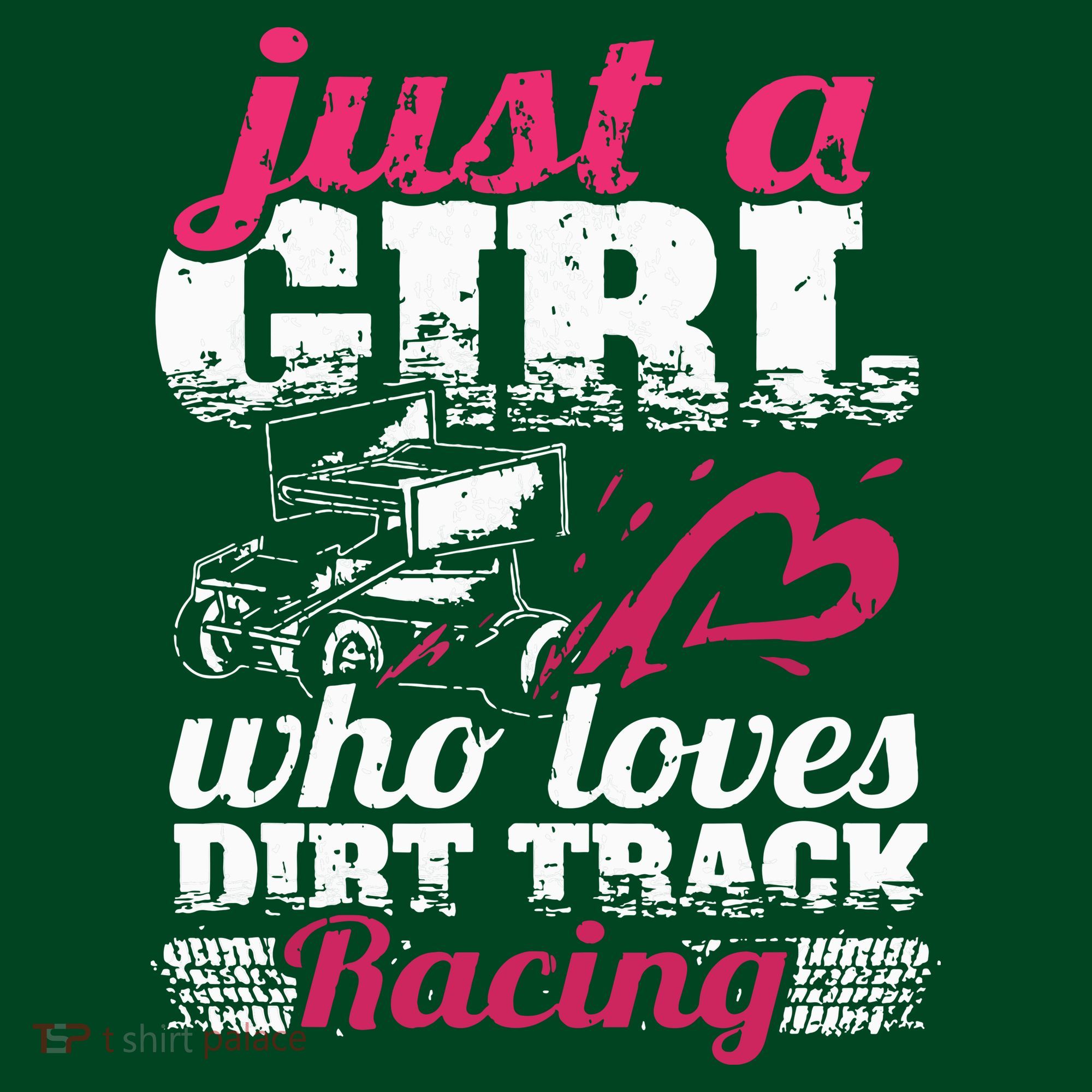 Sprint Car Lover Just A Girl Who Loves Dirt Track Racing Hoodie