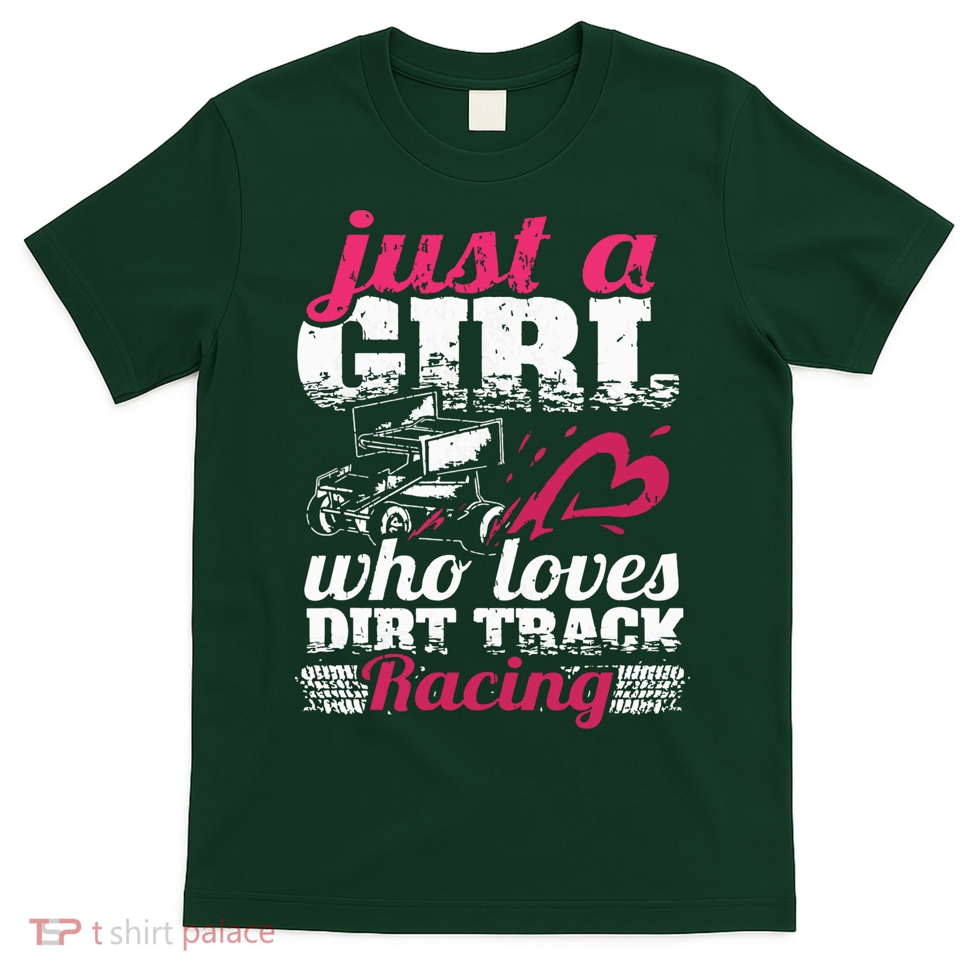 Sprint Car Lover Just A Girl Who Loves Dirt Track Racing T-Shirt