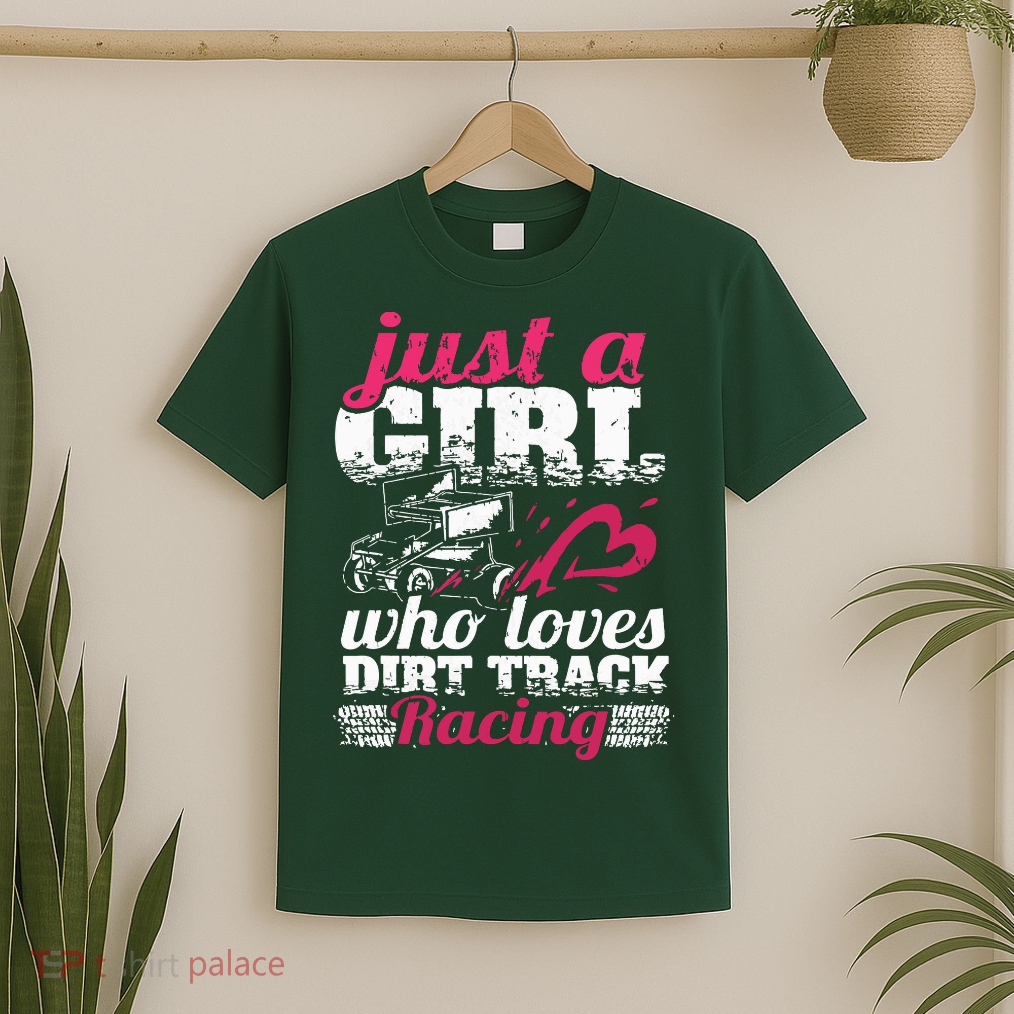 Sprint Car Lover Just A Girl Who Loves Dirt Track Racing T-Shirt