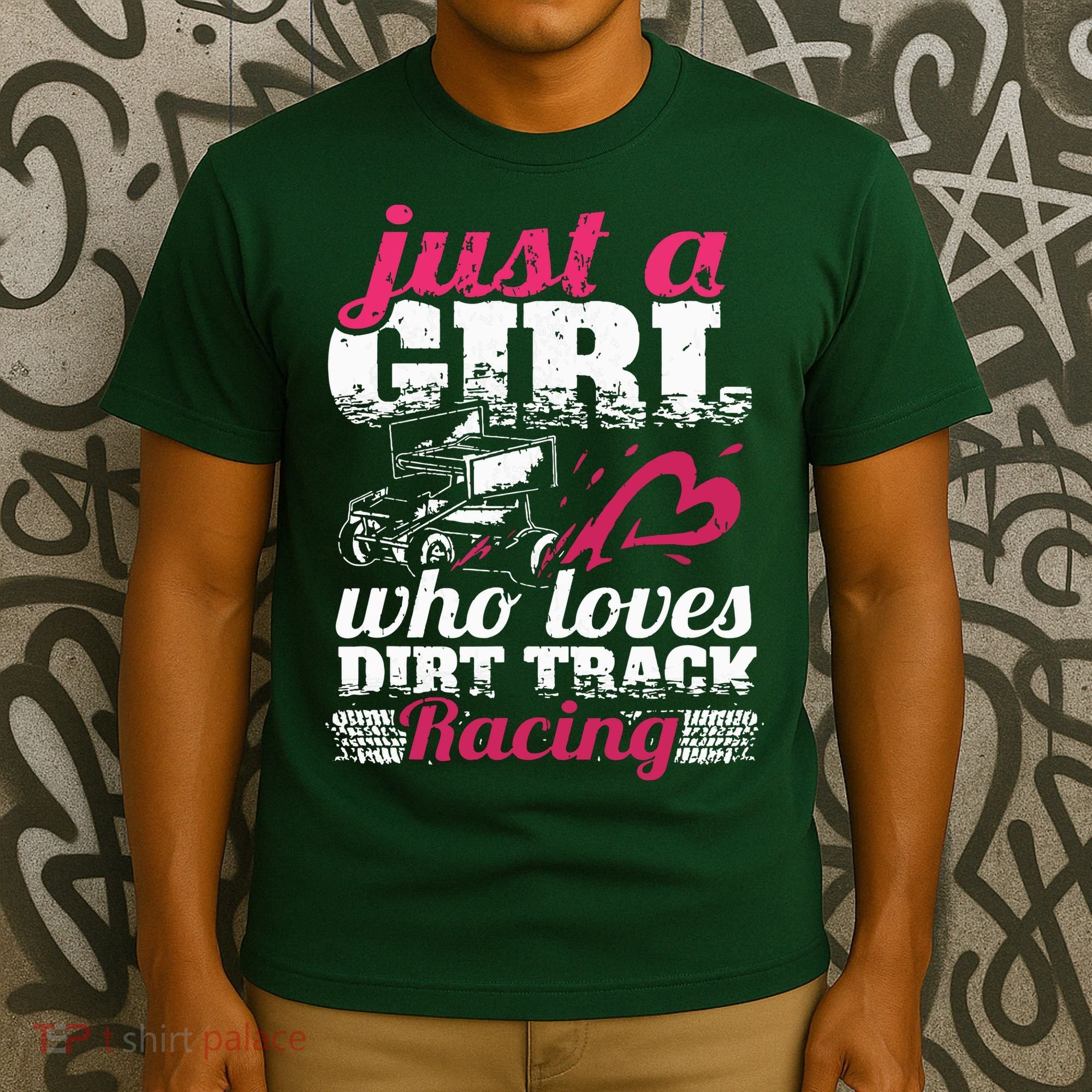 Sprint Car Lover Just A Girl Who Loves Dirt Track Racing T-Shirt