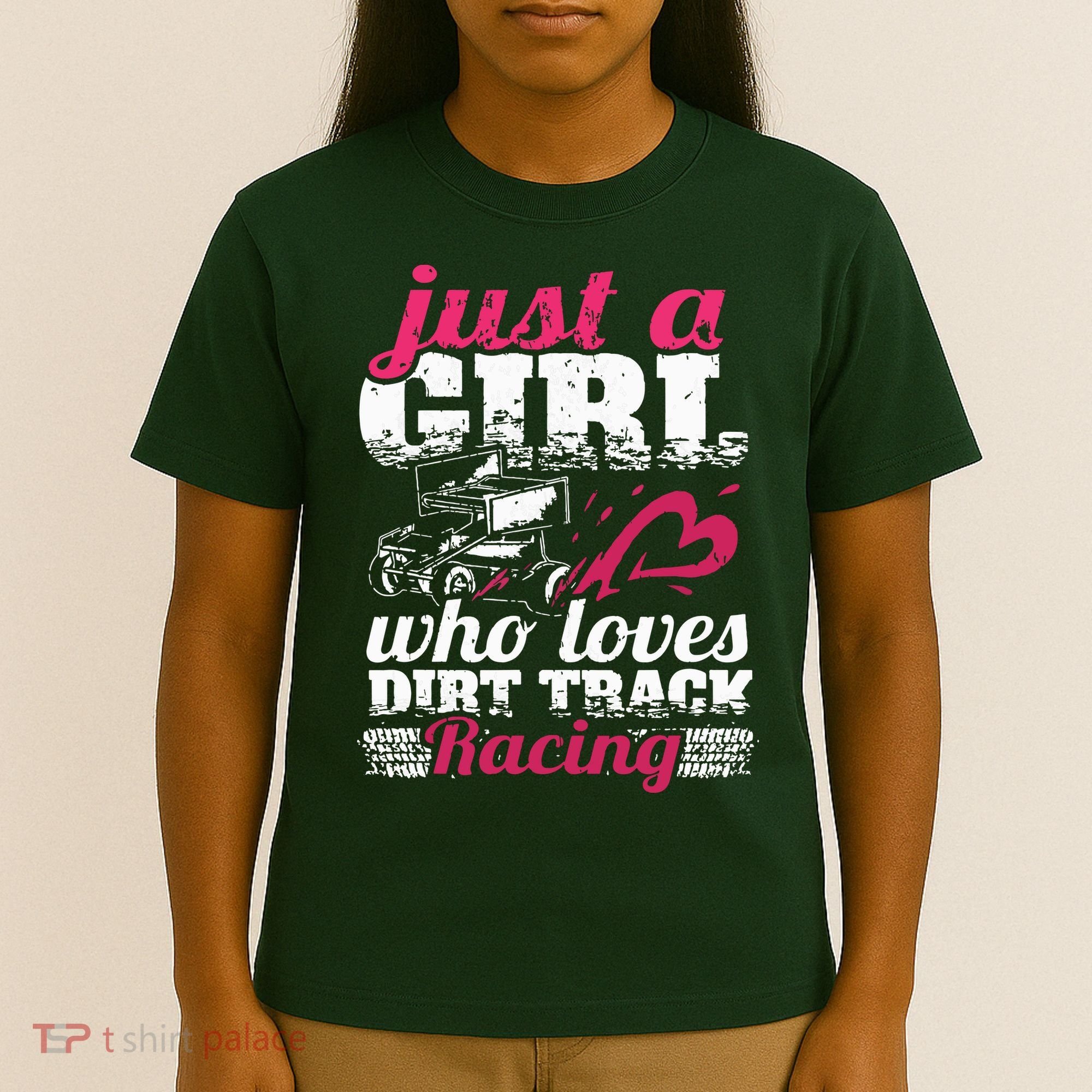 Sprint Car Lover Just A Girl Who Loves Dirt Track Racing T-Shirt