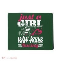 Sprint Car Lover Just A Girl Who Loves Dirt Track Racing Mousepad thumb 0