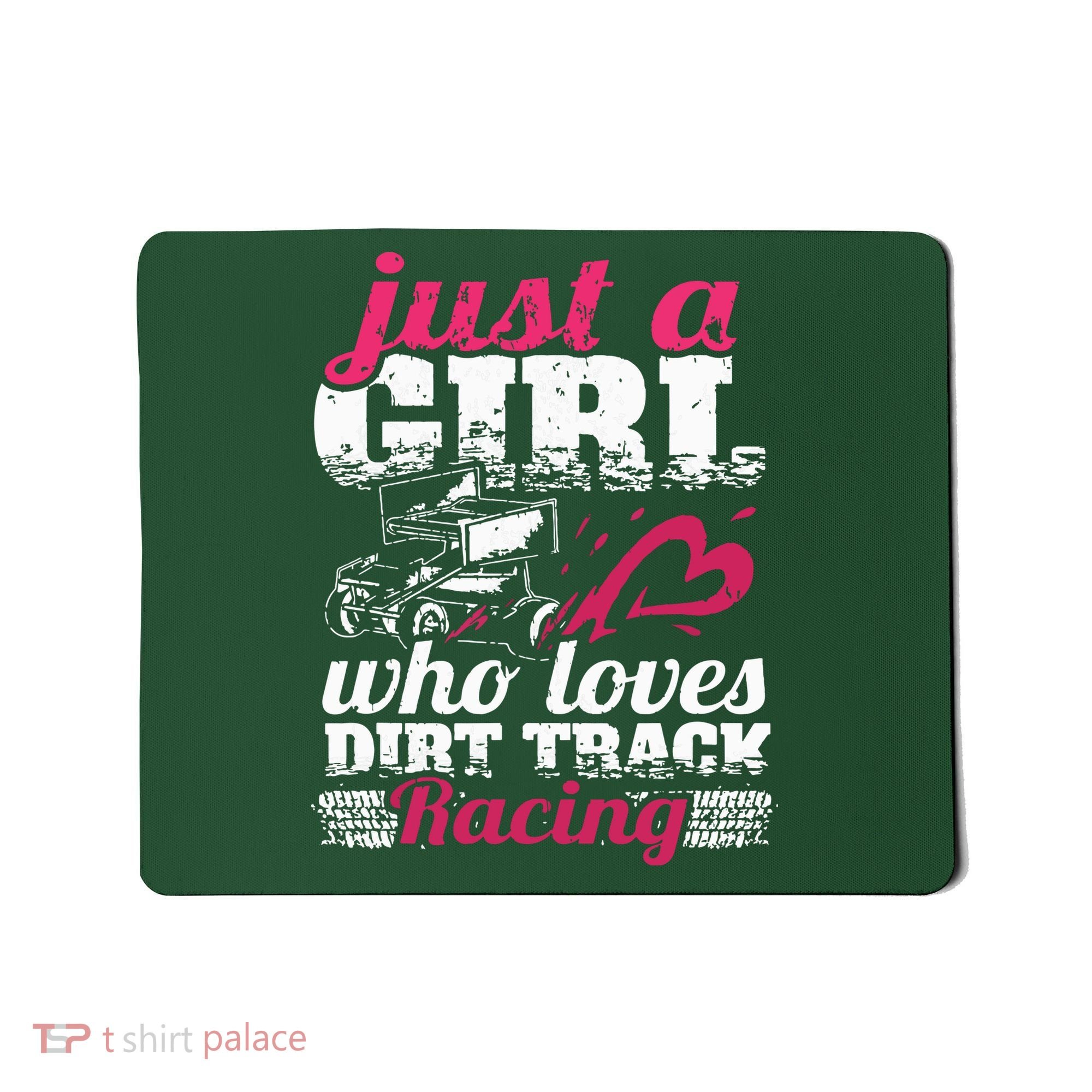 Sprint Car Lover Just A Girl Who Loves Dirt Track Racing Mousepad