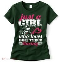 Sprint Car Lover Just A Girl Who Loves Dirt Track Racing Women's T-Shirt thumb 0