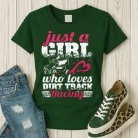 Sprint Car Lover Just A Girl Who Loves Dirt Track Racing Women's T-Shirt thumb 3