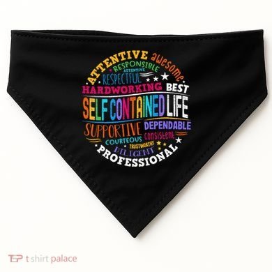 Self Contained Life Teacher Appreciation Week Back To School USA-Made Doggie Bandana