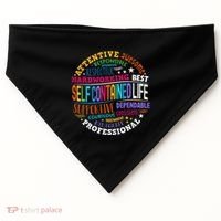 Self Contained Life Teacher Appreciation Week Back To School USA-Made Doggie Bandana thumb 0