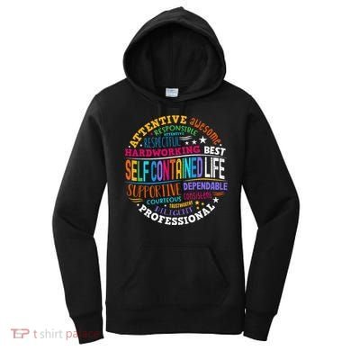 Self Contained Life Teacher Appreciation Week Back To School Women's Hoodie