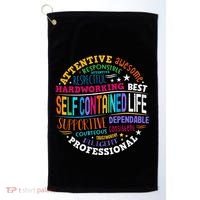 Self Contained Life Teacher Appreciation Week Back To School Golf Towel thumb 0
