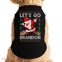 Santa Claus Let’s Go Braden Brandon Christmas Ugly Sweater Cool Gift Doggie Tank thumb 0