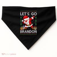 Santa Claus Let’s Go Braden Brandon Christmas Ugly Sweater Cool Gift USA-Made Doggie Bandana thumb 0