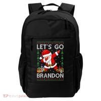 Santa Claus Let’s Go Braden Brandon Christmas Ugly Sweater Cool Gift Backpack thumb 0