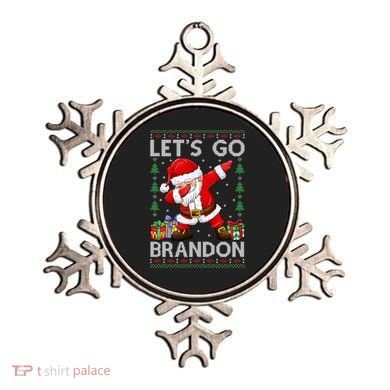 Santa Claus Let’s Go Braden Brandon Christmas Ugly Sweater Cool Gift Ornament
