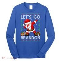 Santa Claus Let’s Go Braden Brandon Christmas Ugly Sweater Cool Gift Long Sleeve Shirt thumb 0