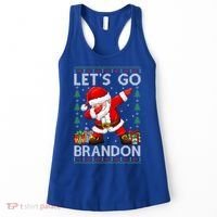 Santa Claus Let’s Go Braden Brandon Christmas Ugly Sweater Cool Gift Women's Tank Top thumb 0
