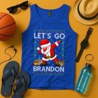 Santa Claus Let’s Go Braden Brandon Christmas Ugly Sweater Cool Gift Tank Top thumb 4