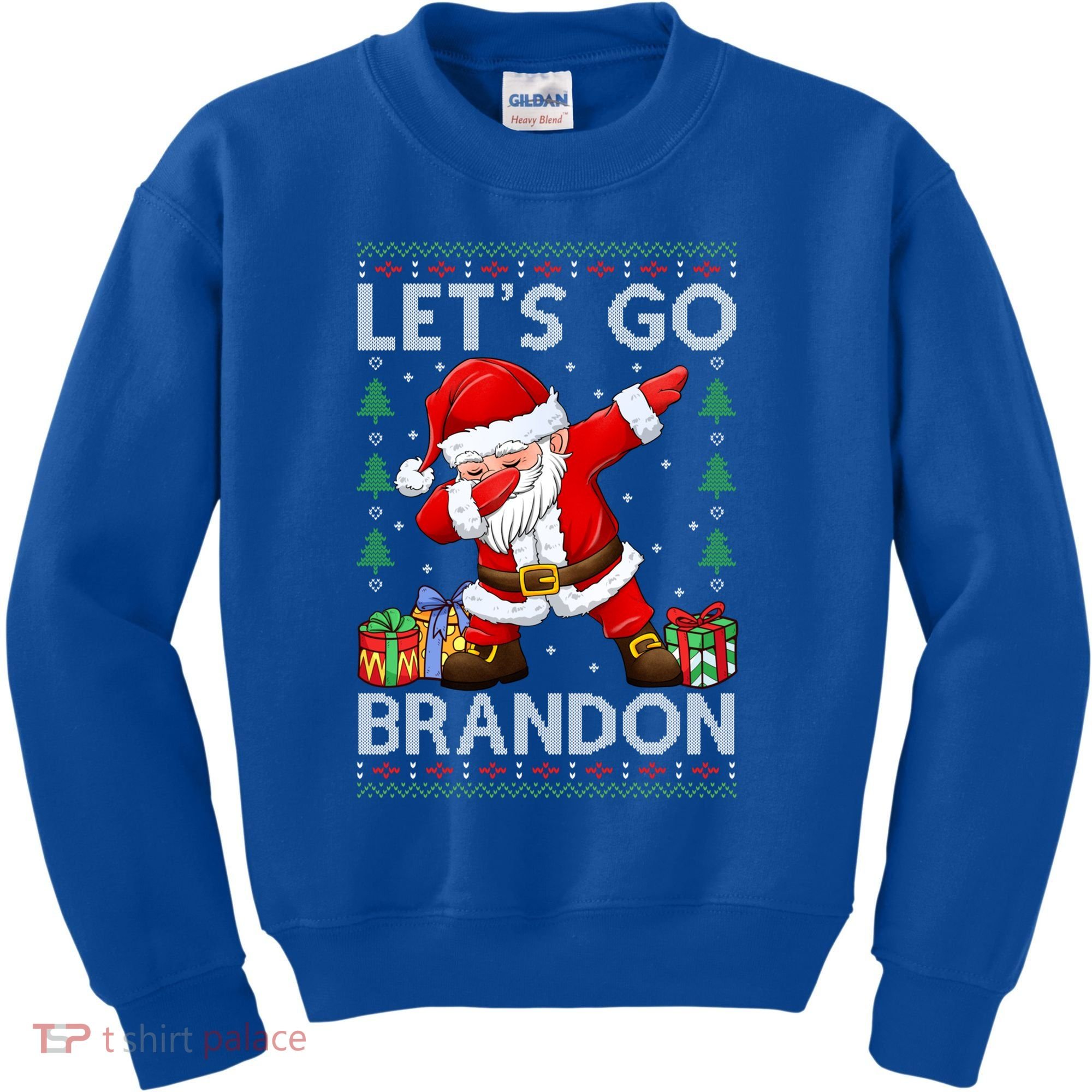 Santa Claus Let’s Go Braden Brandon Christmas Ugly Sweater Cool Gift Kids Sweatshirt