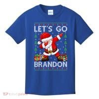 Santa Claus Let’s Go Braden Brandon Christmas Ugly Sweater Cool Gift Kids T-Shirt thumb 0