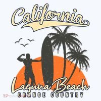 Surfing California Laguna Beach Orange Country Summer For Surf Lovers Gift Hoodie thumb 2