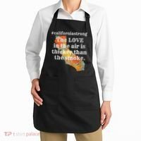 Sonoma County Los Angeles Strong Love Thicker Smoke Fire Apron thumb 2