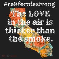 Sonoma County Los Angeles Strong Love Thicker Smoke Fire Beanie thumb 2