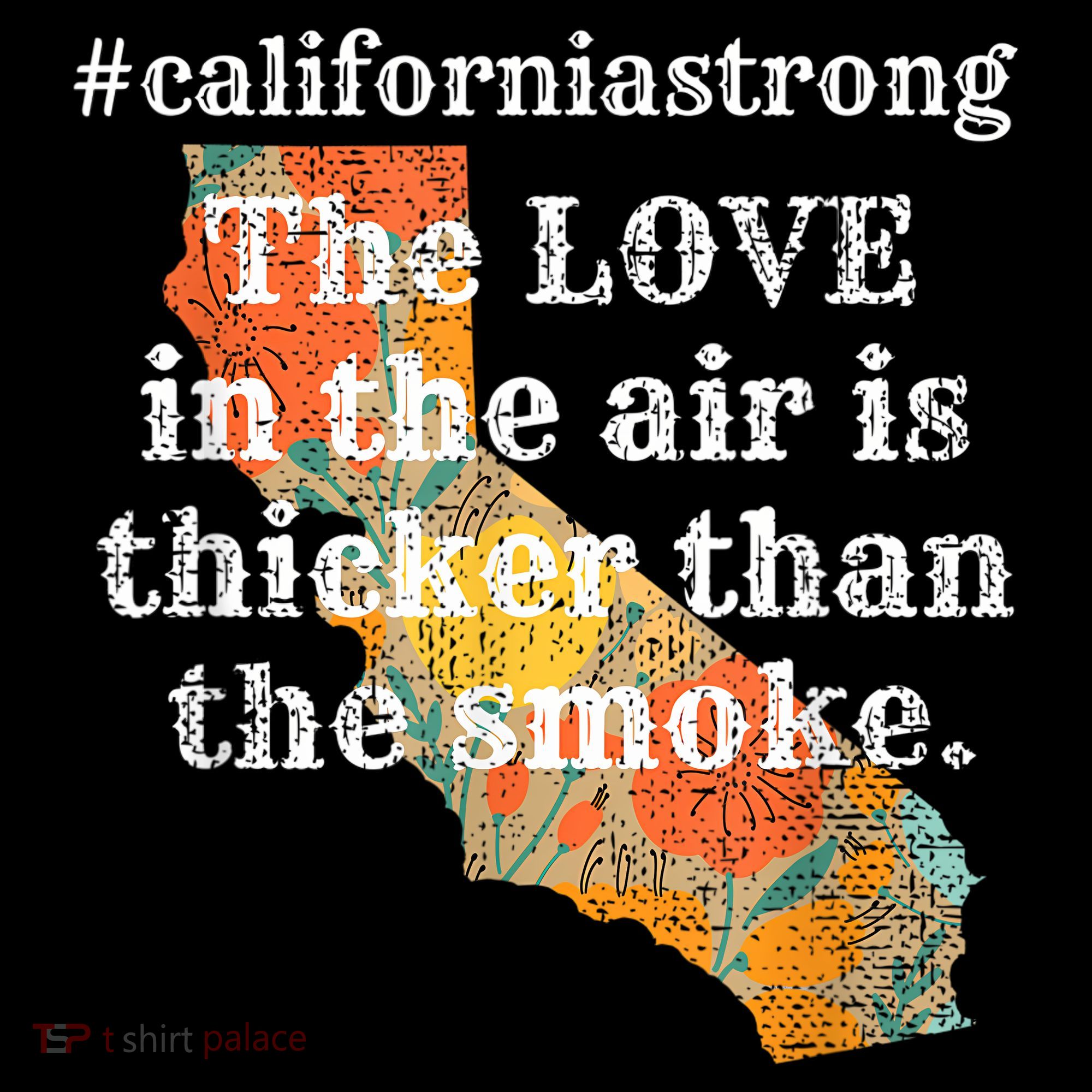 Sonoma County Los Angeles Strong Love Thicker Smoke Fire Women's Hoodie