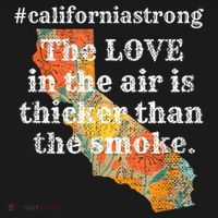 Sonoma County Los Angeles Strong Love Thicker Smoke Fire Women's Tank Top thumb 5