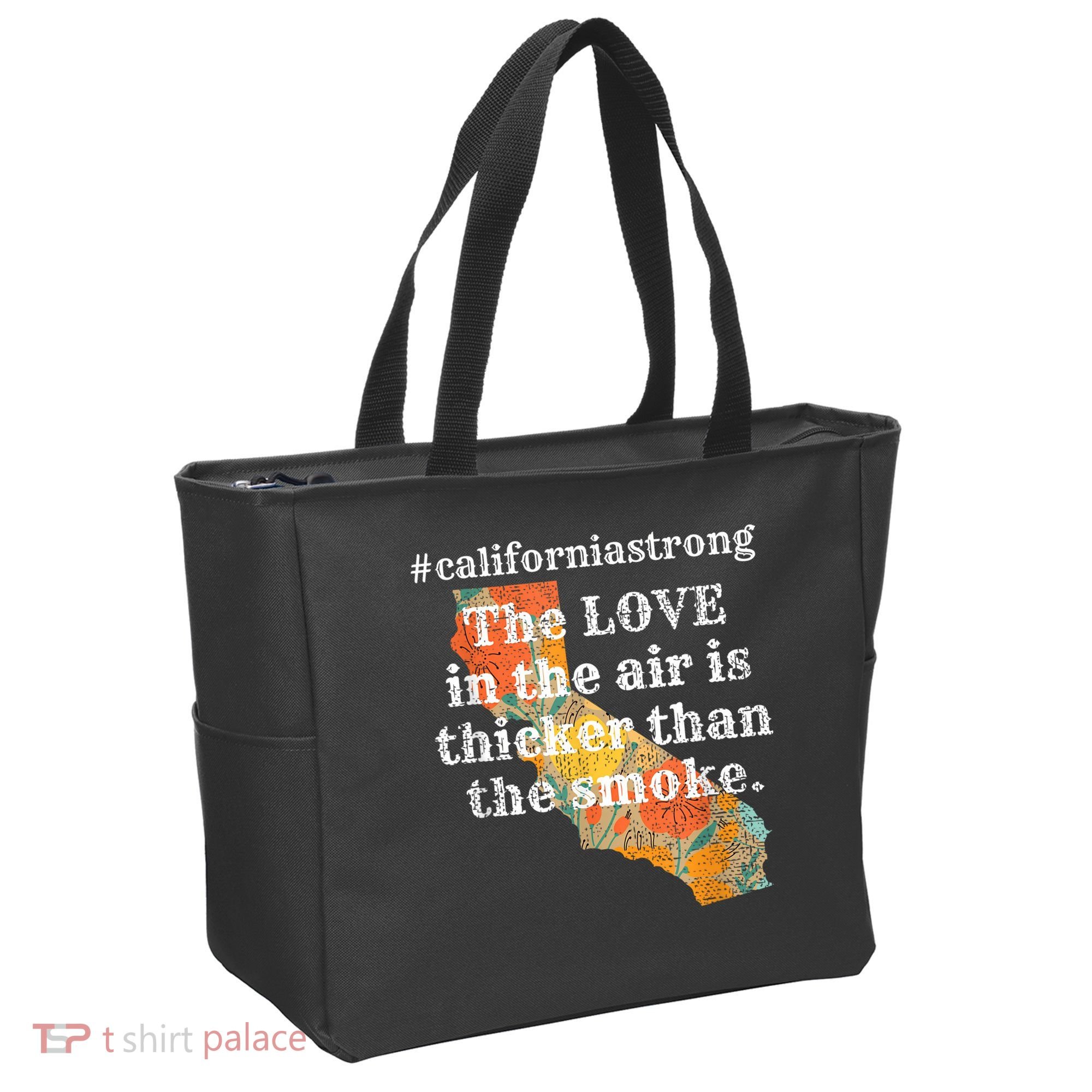 Sonoma County Los Angeles Strong Love Thicker Smoke Fire Tote Bag