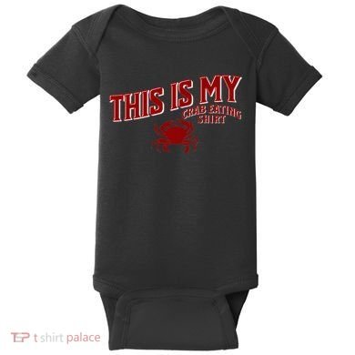 Seafood Crab Legs This Is My Crab Eating Baby Bodysuit