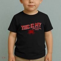 Seafood Crab Legs This Is My Crab Eating Toddler T-Shirt thumb 2