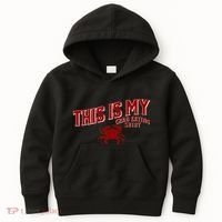 Seafood Crab Legs This Is My Crab Eating Kids Hoodie thumb 0