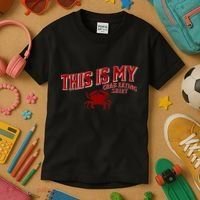 Seafood Crab Legs This Is My Crab Eating Kids T-Shirt thumb 3