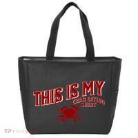 Seafood Crab Legs This Is My Crab Eating Tote Bag thumb 0