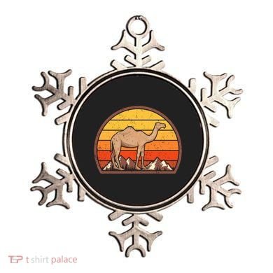 Sunset Camel Lover Gift Vintage Retro Camel Gift Ornament