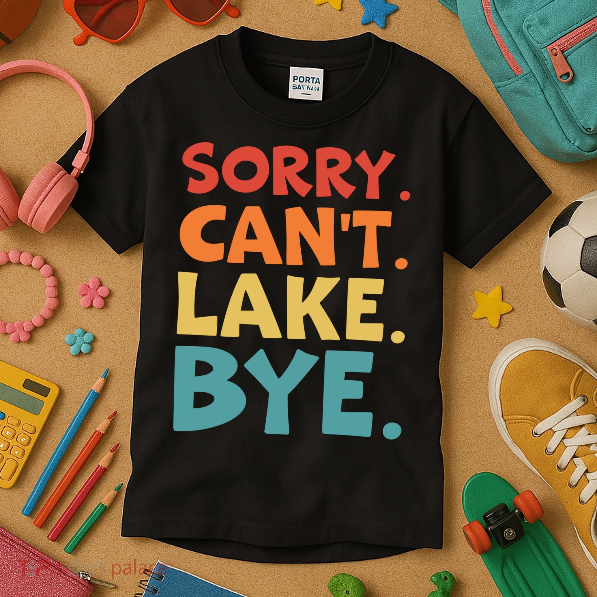 Sorry Cant Lake Bye Lake Life Lake Lovers Funny Kids T-Shirt